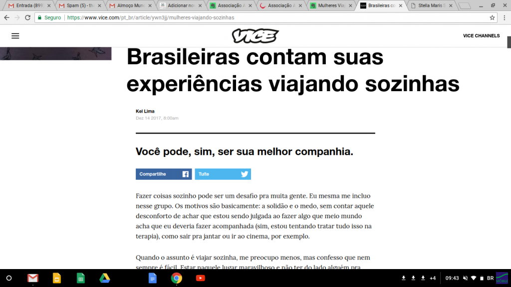 Mulheres Viajantes na VICE